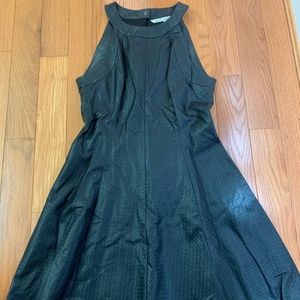 Rachel Roy faux leather quilted halter dress